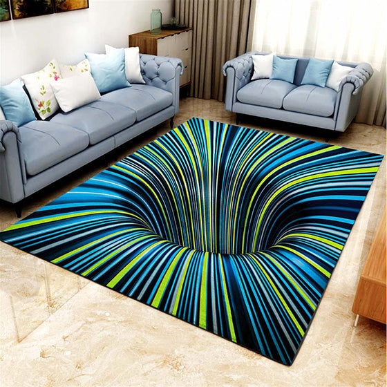 Tunnelwurmloch 3D teppich, teppiche - outdoor teppich, teppich wohnzimmer, Küchenteppich, kinderzimmer, modern