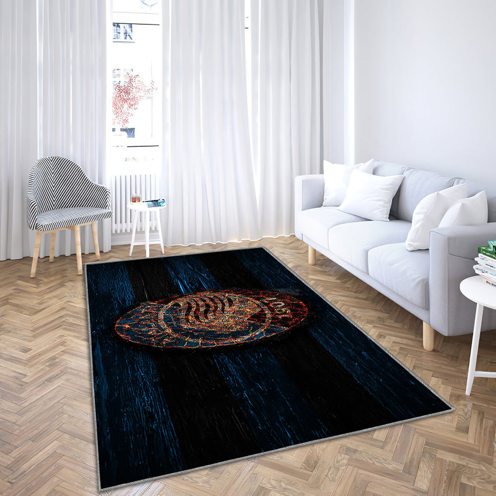 Atalanta FC Fire Logo Teppich, Teppiche – Serie A Outdoor-Teppich, Wohnzimmerteppich, Küchenteppich, Kinderzimmer, modern
