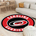 Carolina Hurricanes Kreis Logo Teppich Rund, Teppiche - Outdoor Teppich Rund, Teppich Wohnzimmer, Carpet, Rug