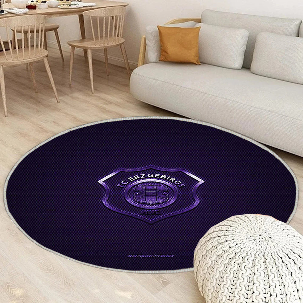 Fc Erzgebirge Aue Teppich Rund, Teppiche - Deutscher Fußballverein Outdoor Teppich Rund, Bundesliga 2 Teppich Wohnzimmer, Carpet, Rug