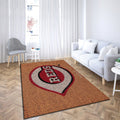 Cincinnati Reds Logo Coir teppich, teppiche - aus Kokosfaser outdoor teppich, teppich wohnzimmer , Küchenteppich, kinderzimmer, modern