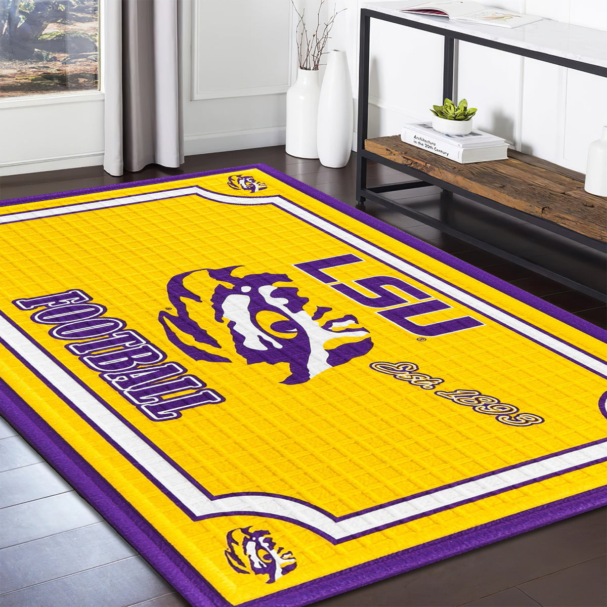 Lsu Tigers Embossed teppich, teppiche - lsu Tiger geprägt outdoor teppich, teppich wohnzimmer , Küchenteppich, kinderzimmer, modern