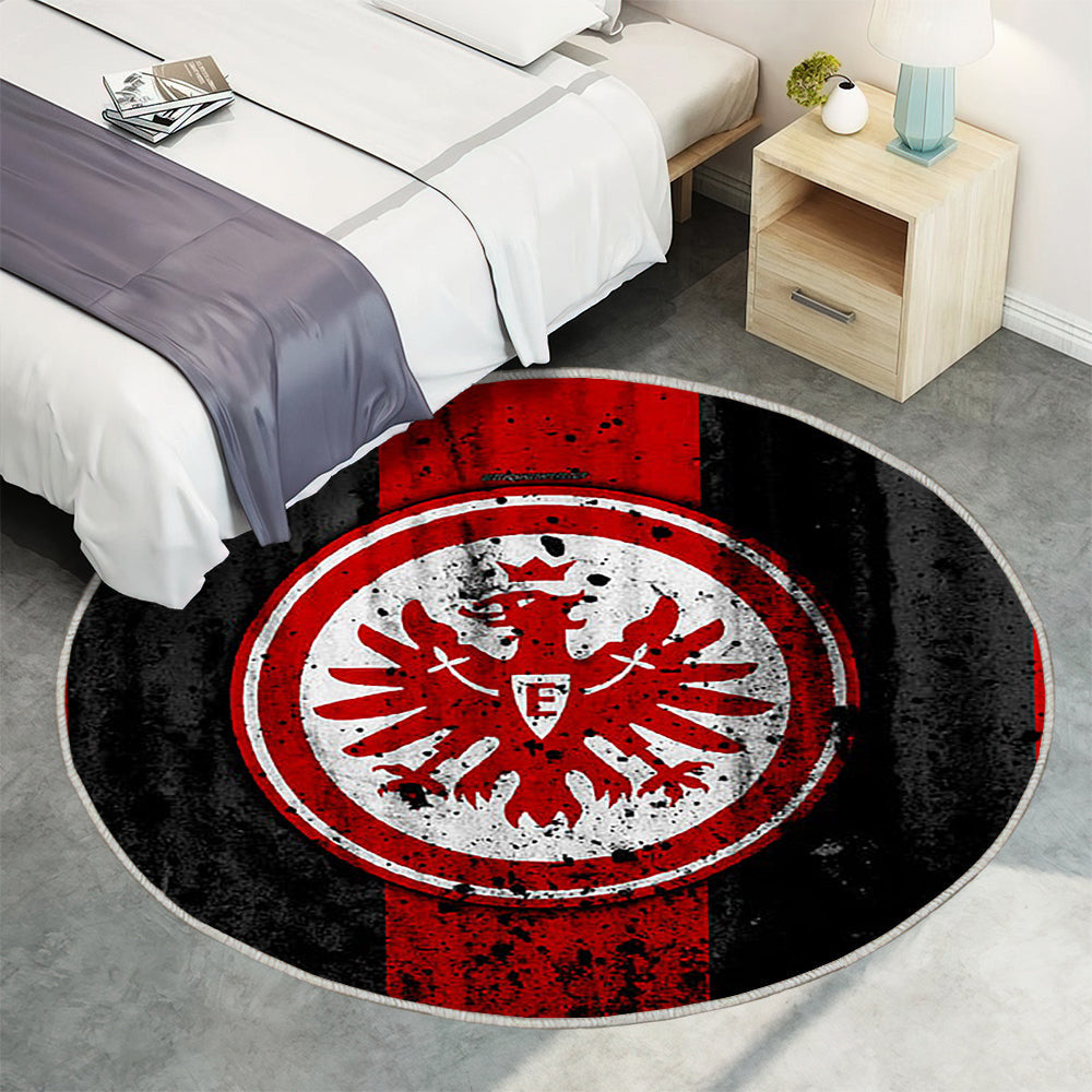 Fc Eintracht Teppich Rund, Teppiche - Bundesliga Outdoor Teppich Rund, Steineffekt Teppich Wohnzimmer, Carpet, Rug