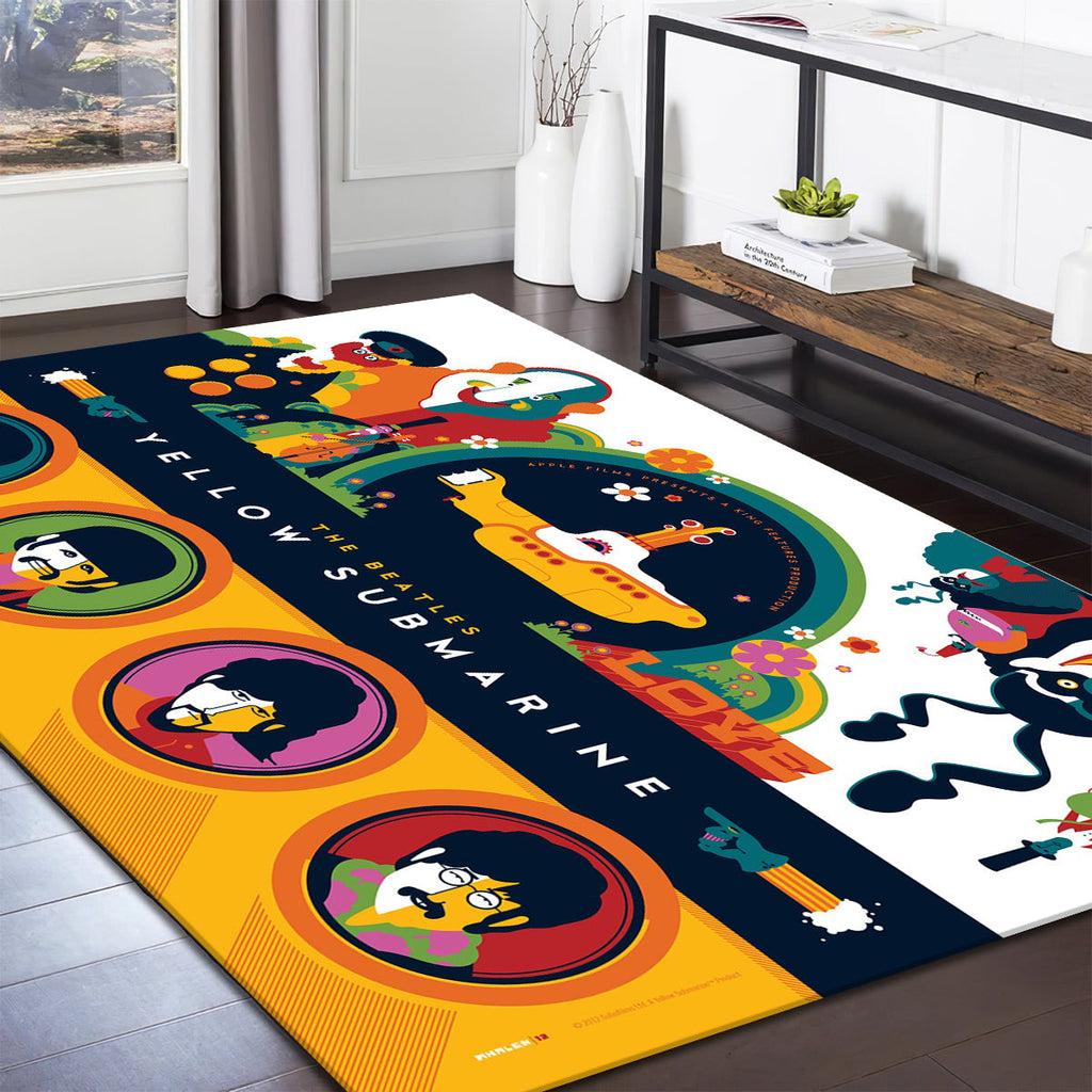 The Beatles Yellow Submarine Cute George Martin teppich - das gelbe unterseeboot süßer outdoor teppich, teppiche wohnzimmer,Küchenteppich,kinderzimmer