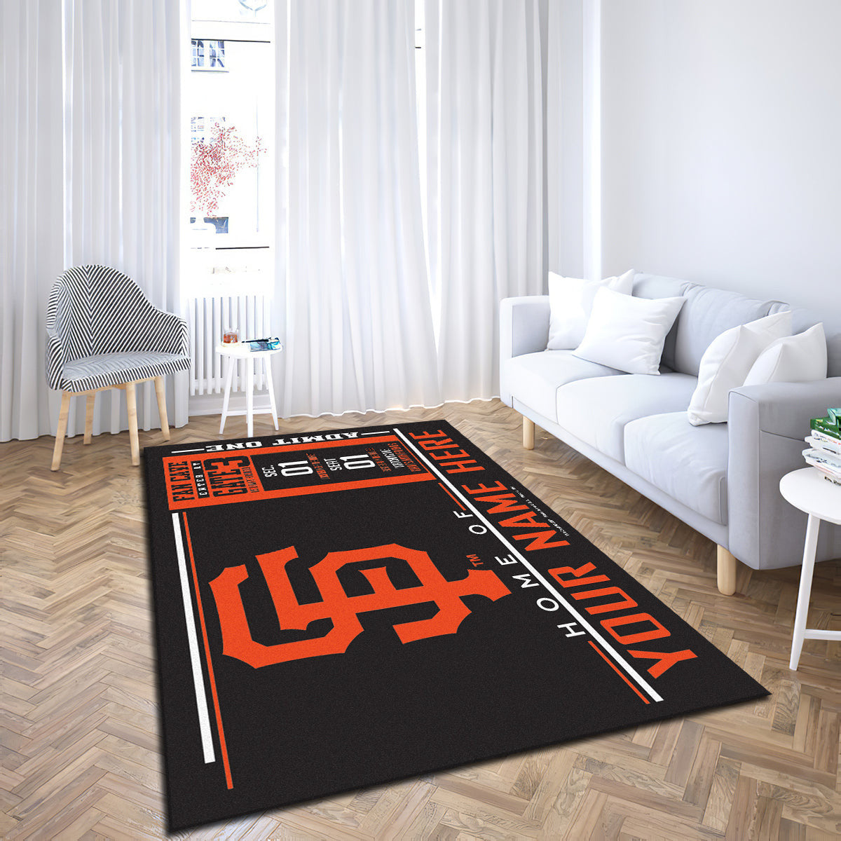 San Francisco Giants teppich, teppiche - Francisco outdoor teppich, teppich wohnzimmer , Küchenteppich, kinderzimmer, modern