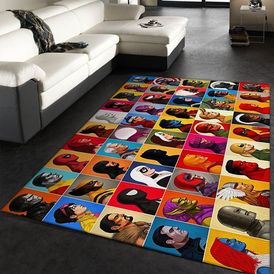 Marvel Comics Collage Head teppich, teppiche - outdoor teppich, teppich wohnzimmer, Küchenteppich, kinderzimmer, modern