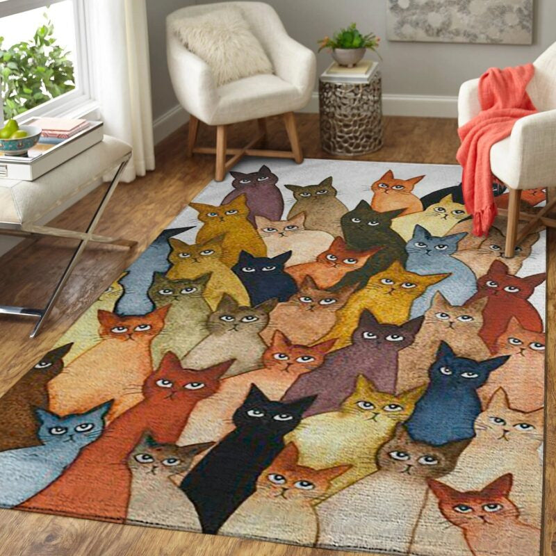 So Viele Skurrile Katzen Teppich, Teppiche - Outdoor Teppich, Teppich Wohnzimmer, Küchenteppich, Kinderzimmer, Modern