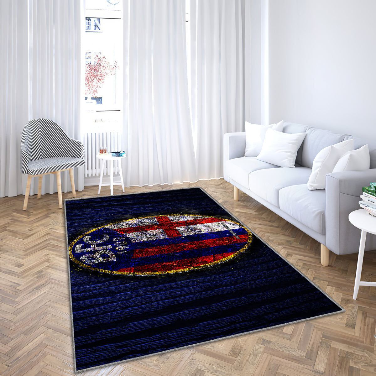 Bologna Fc Teppich, Teppiche - Verbranntes Logo Outdoor Teppich, Teppich Wohnzimmer, Küchenteppich, Kinderzimmer, Modern