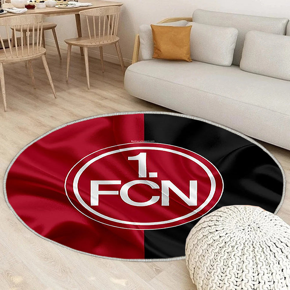 Fc Nürnberg Deutscher Fußballverein Teppich Rund, Teppiche - Fußballrasen Outdoor Teppich Rund, Teppich Wohnzimmer, Carpet, Rug
