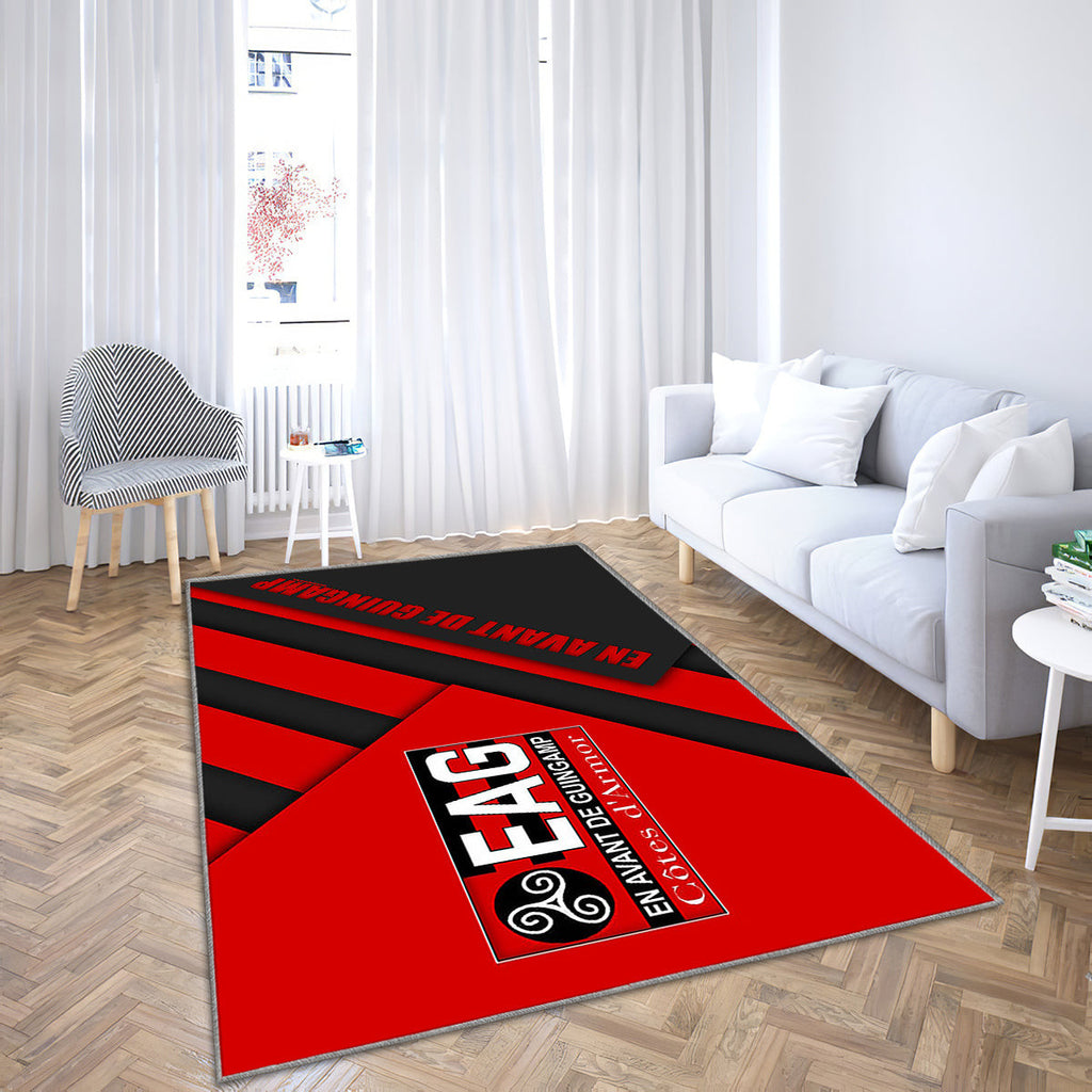 En Avant De Guingamp Material Design Teppich, Teppiche - Guingamp Fc-Logo Outdoor Teppich, Teppich Wohnzimmer, Küchenteppich, Kinderzimmer, Modern