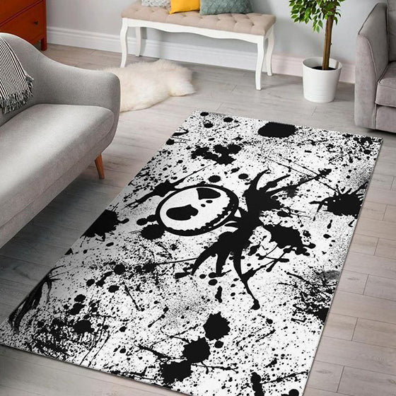 Jack Skellington Splatter Halloween Jack Skellington teppich, teppiche - outdoor teppich, teppich wohnzimmer, Küchenteppich, kinderzimmer, modern