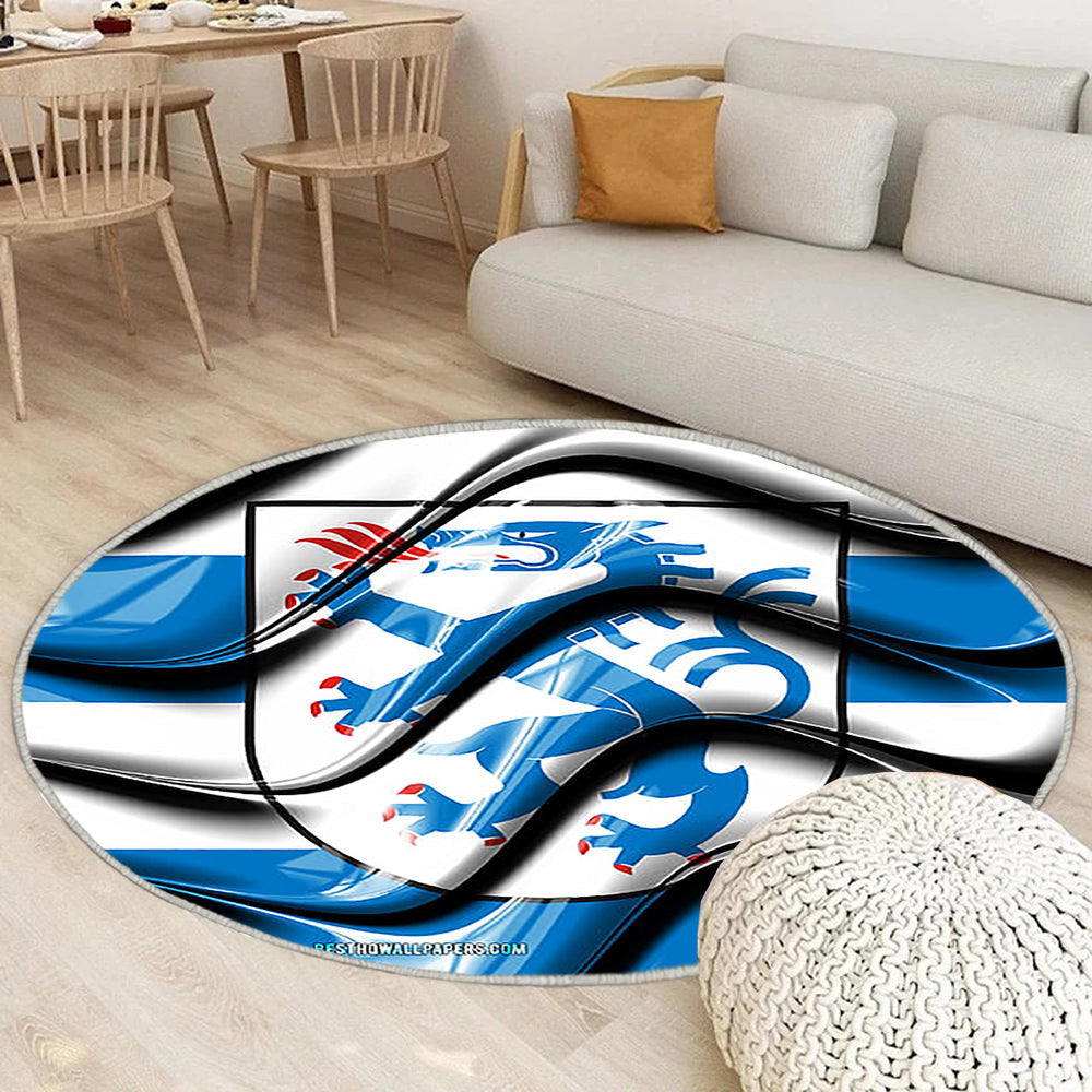 Ingolstadt Flag Städte Deutschlands Teppich Rund, Teppiche - Europa Outdoor Teppich Rund, Flagge Von Ingolstadt Teppich Wohnzimmer, Carpet, Rug