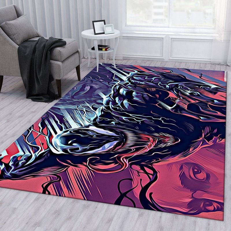 Venom Marvel 7 Teppich, Teppiche - Outdoor Teppich, Teppich Wohnzimmer, Küchenteppich, Kinderzimmer, Modern