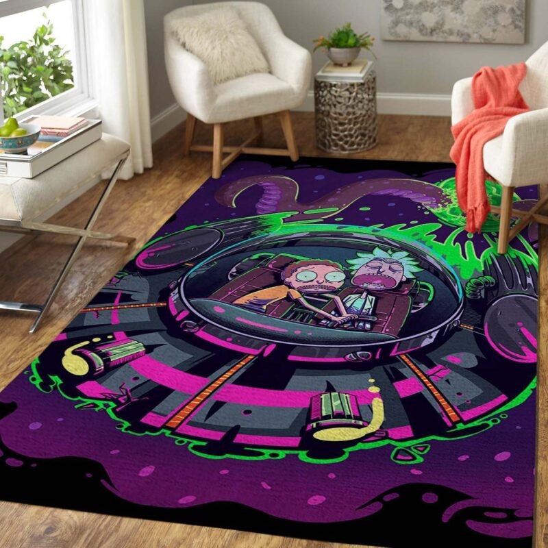 Rick Und Morty 1 Teppich, Teppiche - Outdoor Teppich, Teppich Wohnzimmer, Küchenteppich, Kinderzimmer, Modern