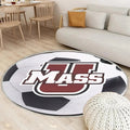 Umass Minutemen Fußball Teppich Rund, Teppiche - Outdoor Teppich Rund, Teppich Wohnzimmer, Carpet, Rug
