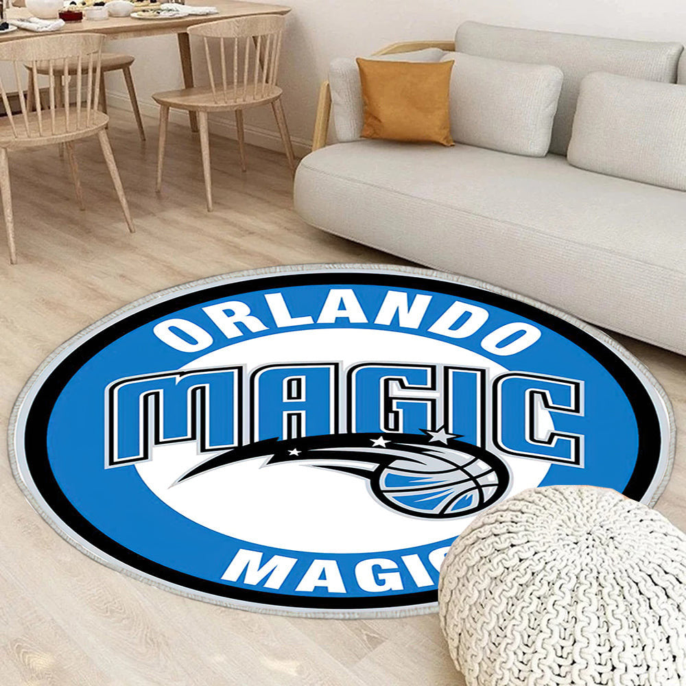 Orlando Magic Circle Logo Teppich Rund, Teppiche - Outdoor Teppich Rund, Teppich Wohnzimmer, Carpet, Rug