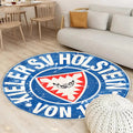 Holstein Kiel Fc Lackkunst Teppich Rund, Teppiche - Kreativ Outdoor Teppich Rund, Teppich Wohnzimmer, Carpet, Rug