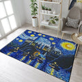 Harry Potter Hogwarts Starry Night Teppich, Teppiche - Outdoor Teppich, Teppich Wohnzimmer, Küchenteppich, Kinderzimmer, Modern