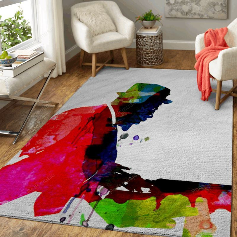 Thelonious Watercolor Music Art Teppich, Teppiche - Outdoor Teppich, Teppich Wohnzimmer, Küchenteppich, Kinderzimmer, Modern