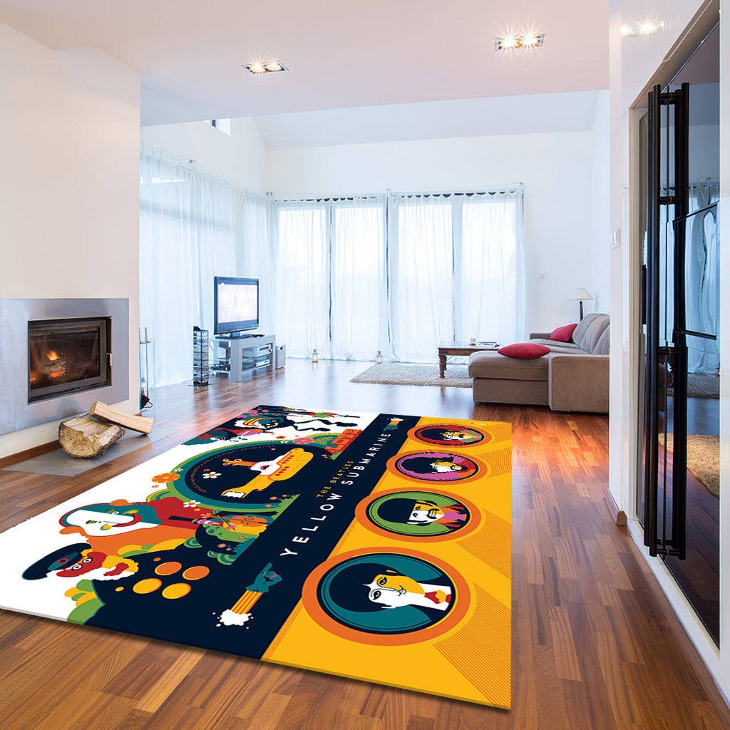 The Beatles Yellow Submarine Cute George Martin teppich - das gelbe unterseeboot süßer outdoor teppich, teppiche wohnzimmer,Küchenteppich,kinderzimmer