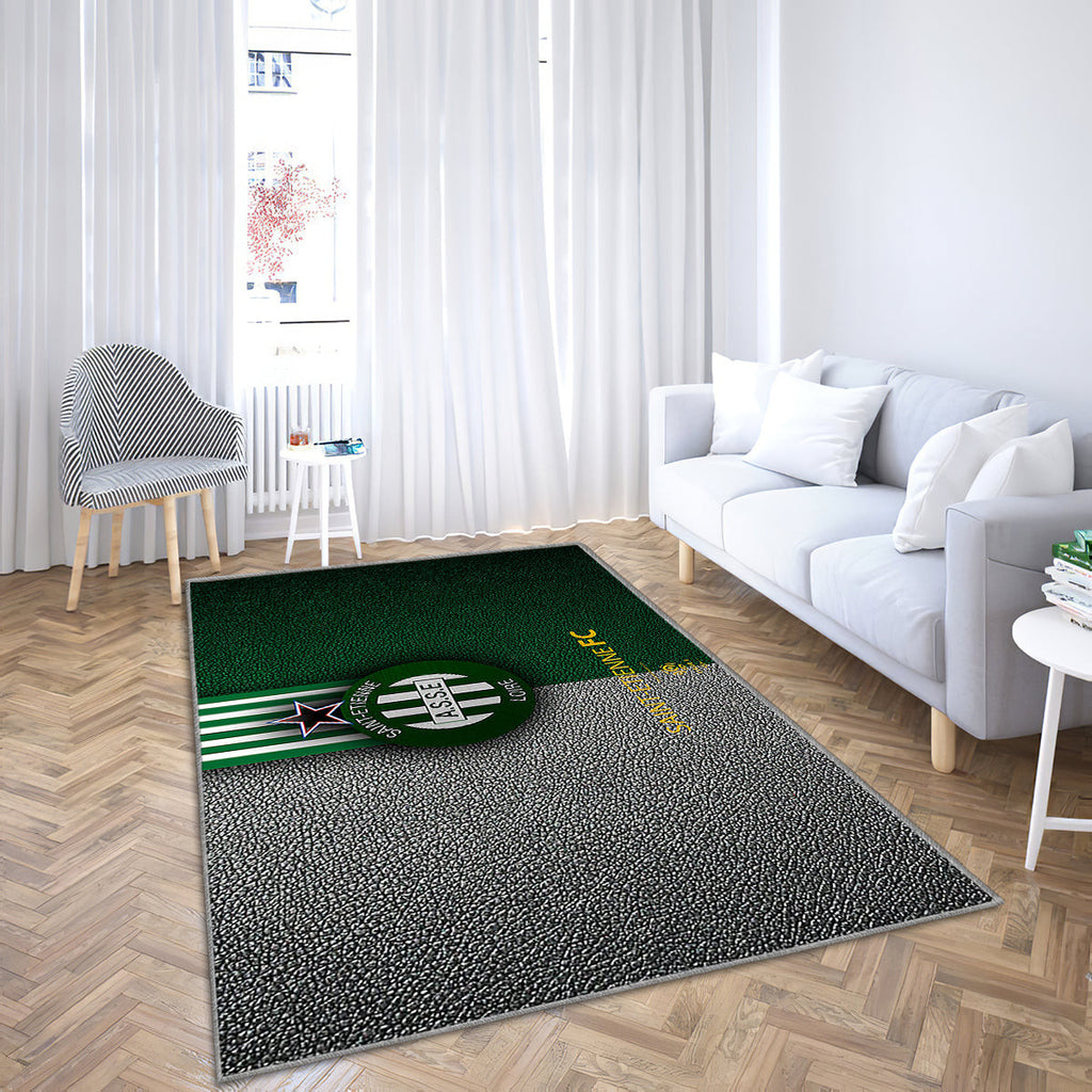 AS Saint-Étienne Teppich, Teppiche – Fußballverein aus Frankreich Outdoor-Teppich, Wohnzimmerteppich, Küchenteppich, Kinderzimmer, modern