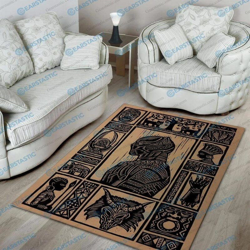 Schwarzer Panther Filmteppich E Teppich, Teppiche - Outdoor Teppich, Teppich Wohnzimmer, Küchenteppich, Kinderzimmer, Modern