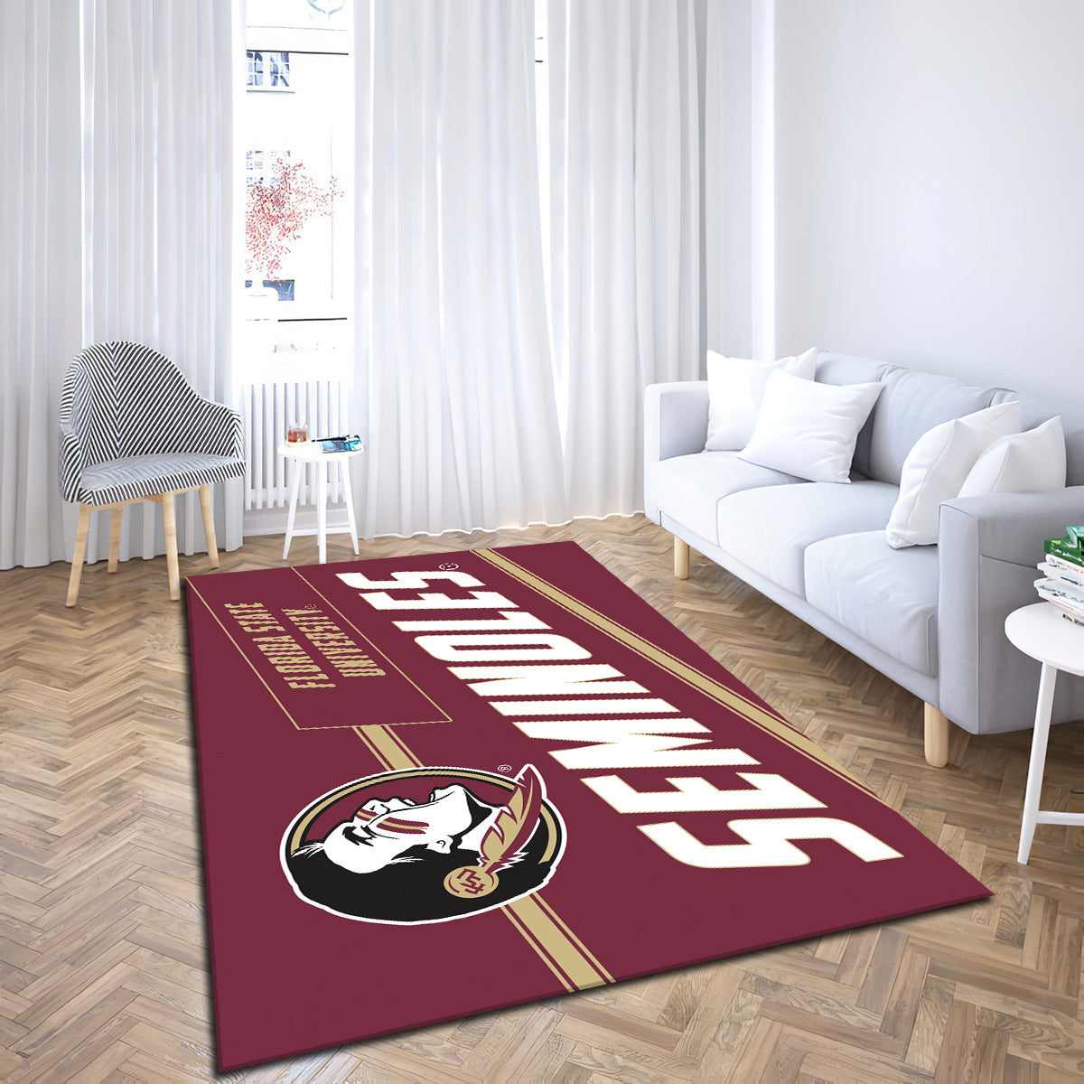 Florida State Seminoles Coir Punch teppich, teppiche - Seminolen Kokosstanze outdoor teppich, teppich wohnzimmer , Küchenteppich, kinderzimmer, modern