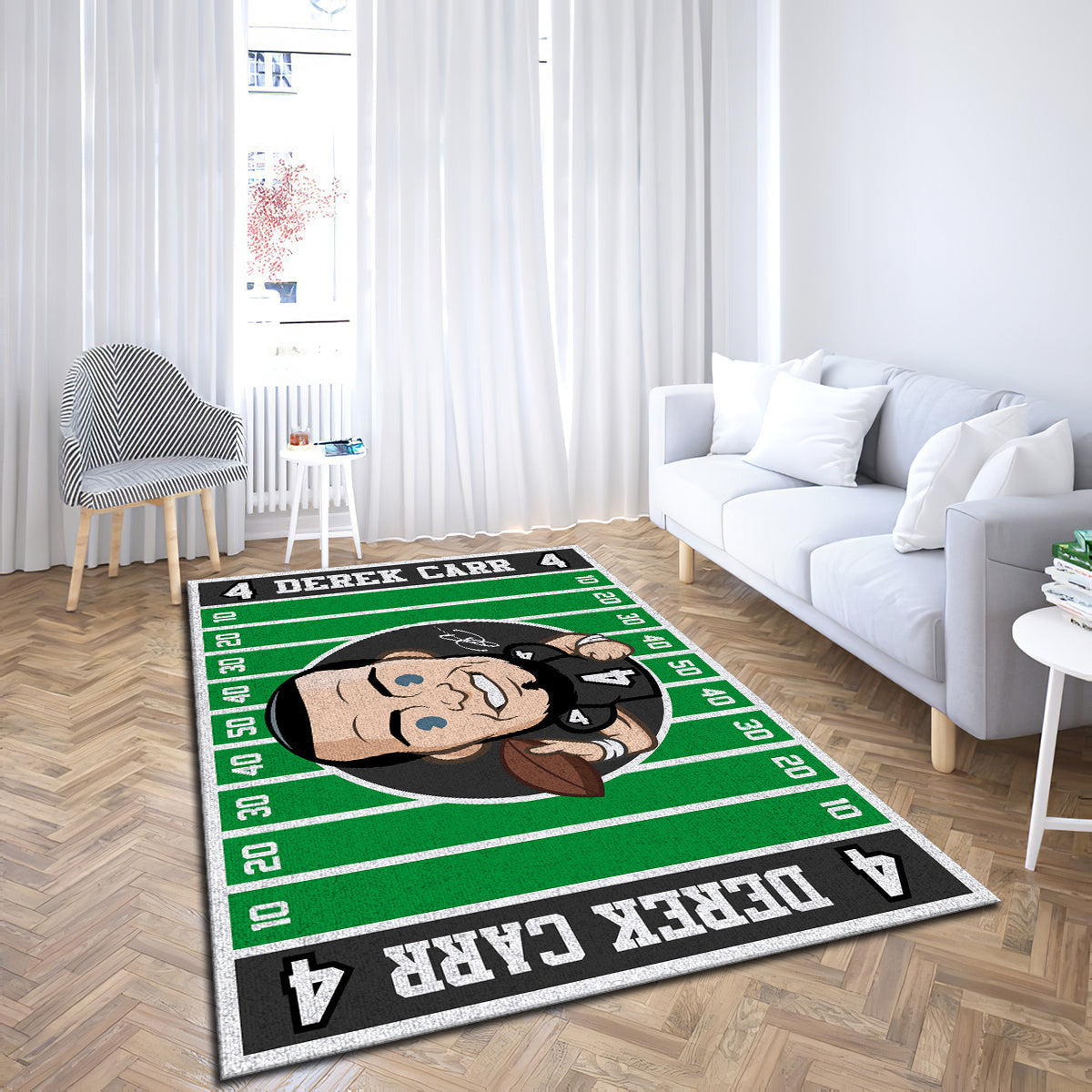 Derek Carr Las Vegas Raiders Imperial Players teppich - Raiders Spieler outdoor teppich, teppiche wohnzimmer, Küchenteppich, kinderzimmer