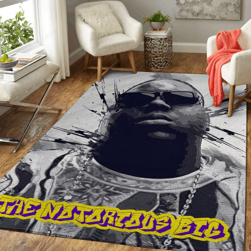 The Notorious Big 3 Rapper And Hip Hop Music Art Teppich, Teppiche - Outdoor Teppich, Teppich Wohnzimmer, Küchenteppich, Kinderzimmer, Modern