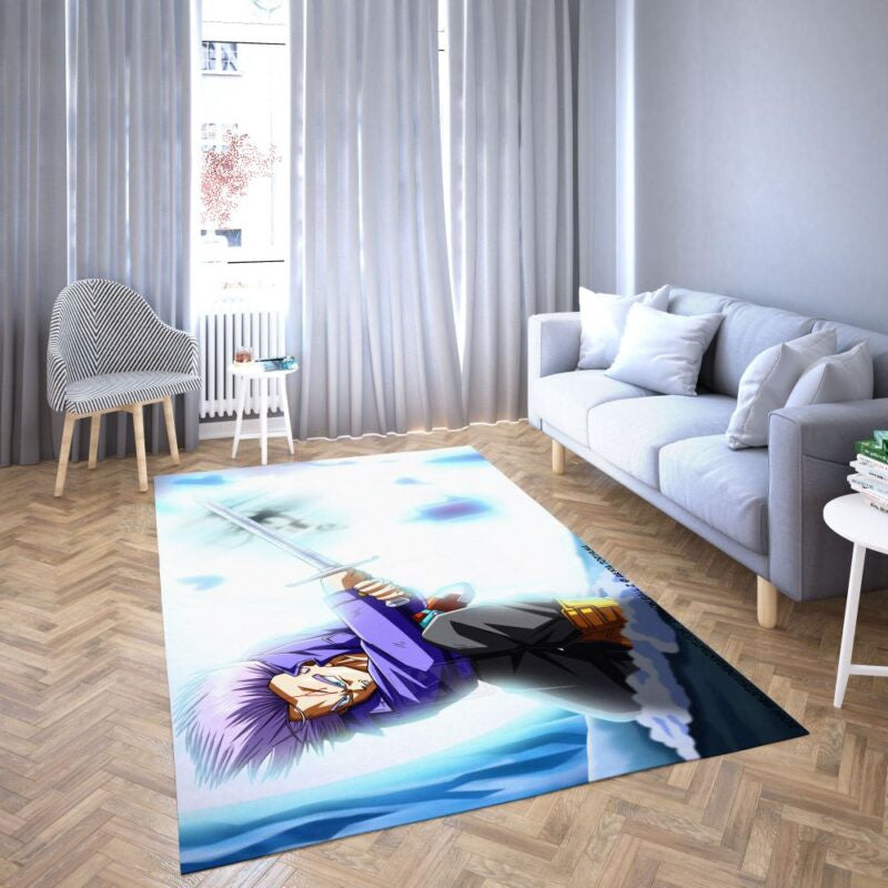Trunks Von Dragon Ball Super Lieblings Karikatur 2 Teppich, Teppiche - Outdoor Teppich, Teppich Wohnzimmer, Küchenteppich, Kinderzimmer, Modern