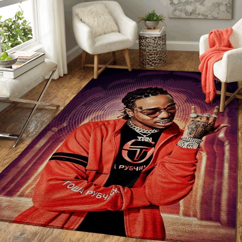 Quavo Rap Music Art Teppich, Teppiche - Outdoor Teppich, Teppich Wohnzimmer, Küchenteppich, Kinderzimmer, Modern