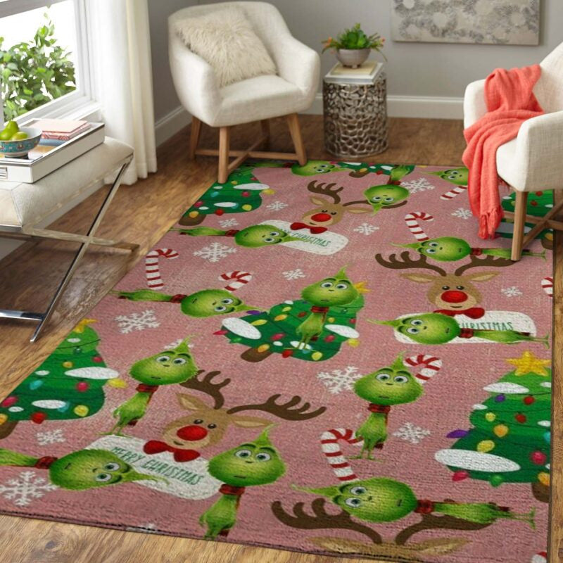 Weihnachten Der Grinch 2 Teppich, Teppiche - Outdoor Teppich, Teppich Wohnzimmer, Küchenteppich, Kinderzimmer, Modern