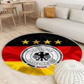 Deutsche Fußballnationalmannschaft Teppich Rund, Teppiche - Emblem Outdoor Teppich Rund, Teppich Wohnzimmer, Carpet, Rug