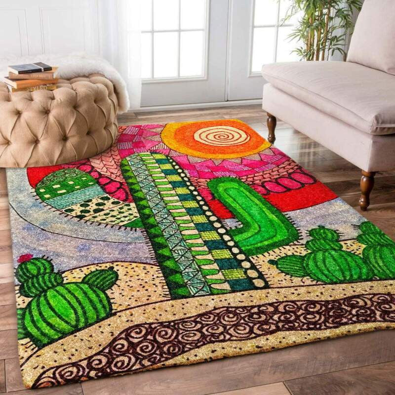 Cactus teppich, teppiche - Kaktus outdoor teppich, teppich wohnzimmer , Küchenteppich, kinderzimmer, modern