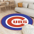 Hauptlogo der Chicago Cubs Teppich Rund, Teppiche - Outdoor Teppich Rund, Teppich Wohnzimmer, Carpet, Rug