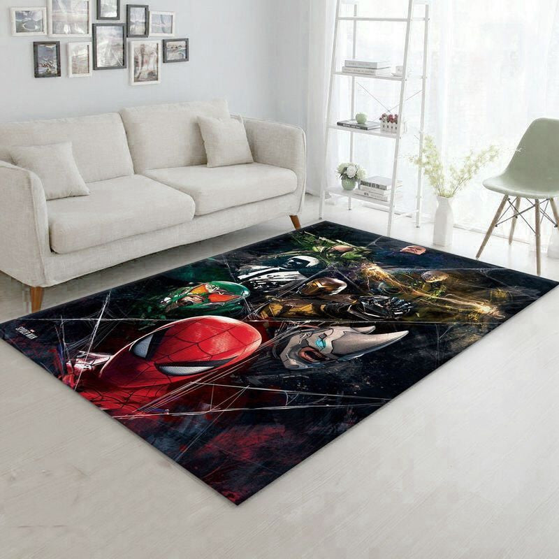 Tom Holland Spiderman Marvel Superhero Bad Guys Teppich, Teppiche - Outdoor Teppich, Teppich Wohnzimmer, Küchenteppich, Kinderzimmer, Modern