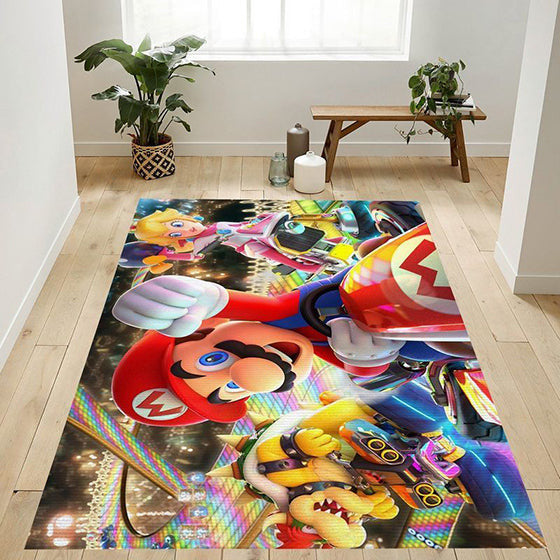 Mario Kart 2 teppich, teppiche - outdoor teppich, teppich wohnzimmer, Küchenteppich, kinderzimmer, modern
