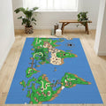Super Mario World Map1001 Teppich, Teppiche - Outdoor Teppich, Teppich Wohnzimmer, Küchenteppich, Kinderzimmer, Modern