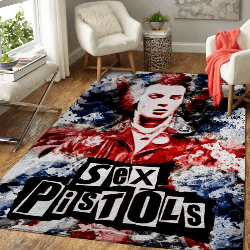 Sex Pistols Music Band 4 Teppich, Teppiche - Outdoor Teppich, Teppich Wohnzimmer, Küchenteppich, Kinderzimmer, Modern