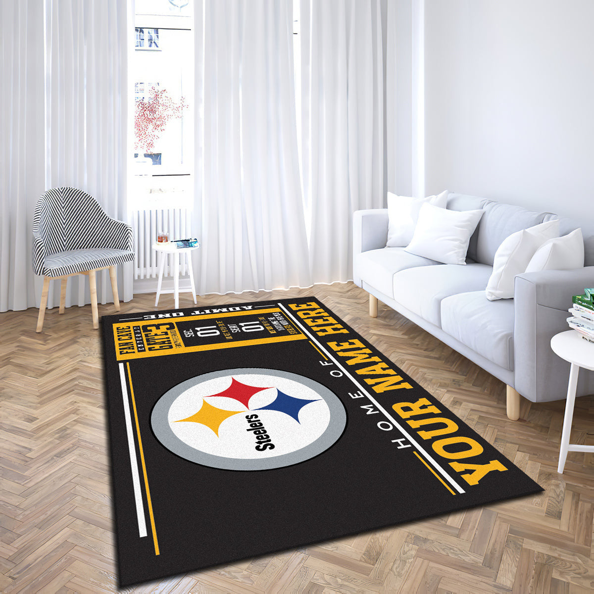 Pittsburgh Steelers teppich, teppiche - outdoor teppich, teppich wohnzimmer , Küchenteppich, kinderzimmer, modern