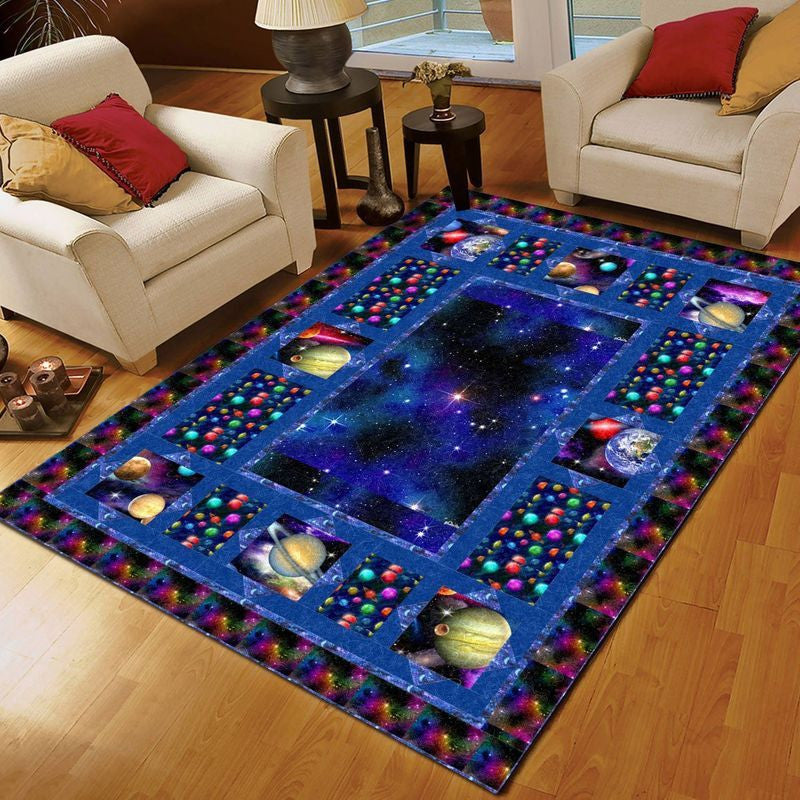 Space Galaxy Teppich, Teppiche - Outdoor Teppich, Teppich Wohnzimmer, Küchenteppich, Kinderzimmer, Modern