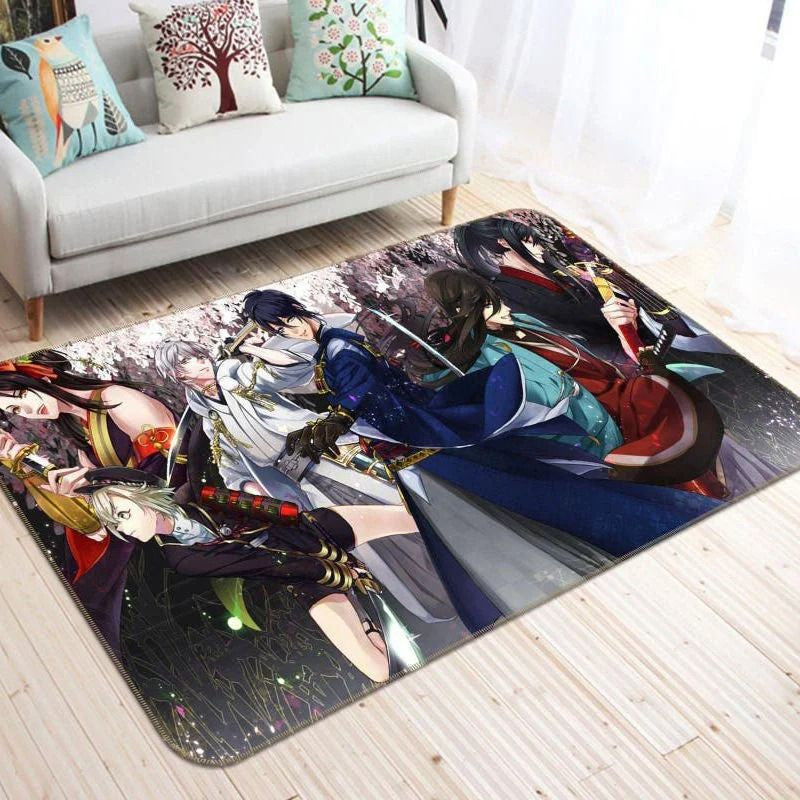 Touken Ranbu Anime 5 Teppich, Teppiche - Outdoor Teppich, Teppich Wohnzimmer, Küchenteppich, Kinderzimmer, Modern