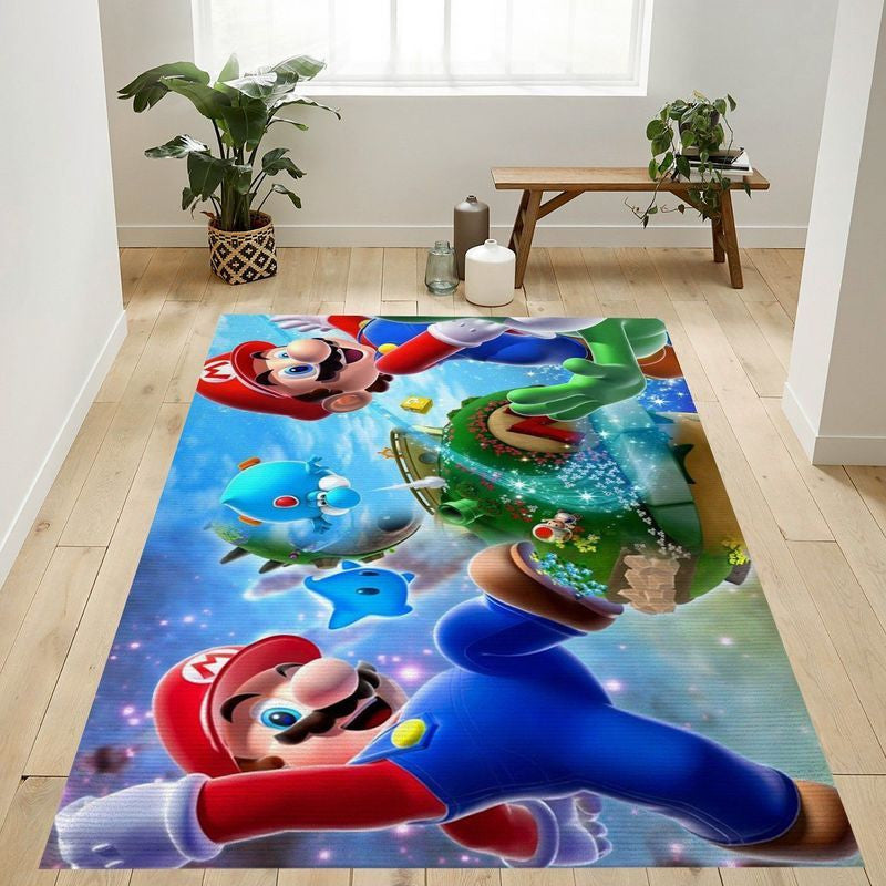 Super Mario 42 Teppich, Teppiche - Outdoor Teppich, Teppich Wohnzimmer, Küchenteppich, Kinderzimmer, Modern