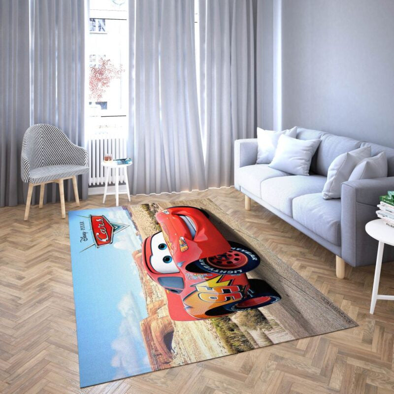 Lightning Mcqueen Car Of Disney 30 Teppich, Teppiche - Outdoor Teppich, Teppich Wohnzimmer, Küchenteppich, Kinderzimmer, Modern