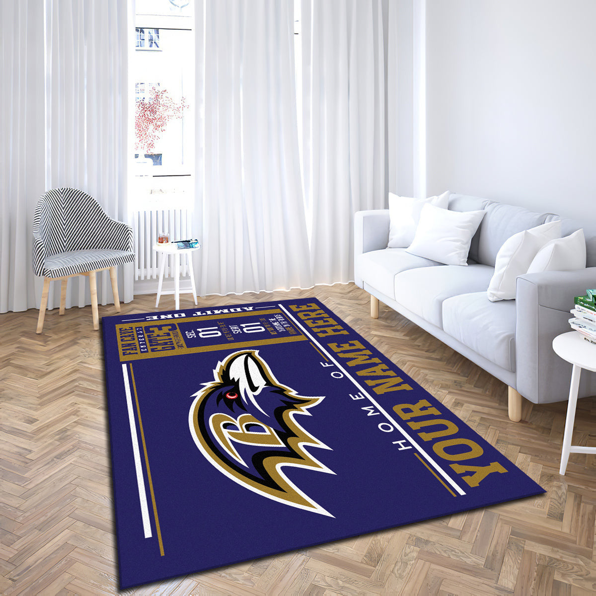 Baltimore Ravens teppich, teppiche - outdoor teppich, teppich wohnzimmer , Küchenteppich, kinderzimmer, modern