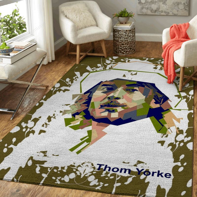Thom Yorke Music Art1001 Teppich, Teppiche - Outdoor Teppich, Teppich Wohnzimmer, Küchenteppich, Kinderzimmer, Modern
