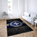 Darmstadt Fc Grunge Teppich, Teppiche - Schwarzer Stein Outdoor Teppich, Teppich Wohnzimmer, Küchenteppich, Kinderzimmer, Modern