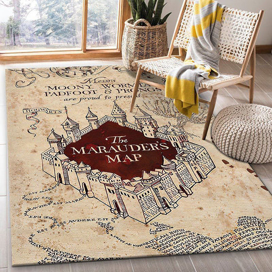Harry Potter The Marauders Map teppich - Harry Potter Die Karte der Rumtreiber outdoor teppich, teppiche wohnzimmer , Küchenteppich, modern