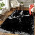 Robert Johnson Music Monochrome Art Teppich, Teppiche - Outdoor Teppich, Teppich Wohnzimmer, Küchenteppich, Kinderzimmer, Modern