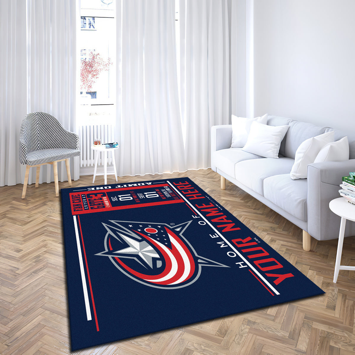 Columbus Blue Jackets teppich, teppiche - Kolumbusblaue Jacken outdoor teppich, teppich wohnzimmer , Küchenteppich, kinderzimmer, modern